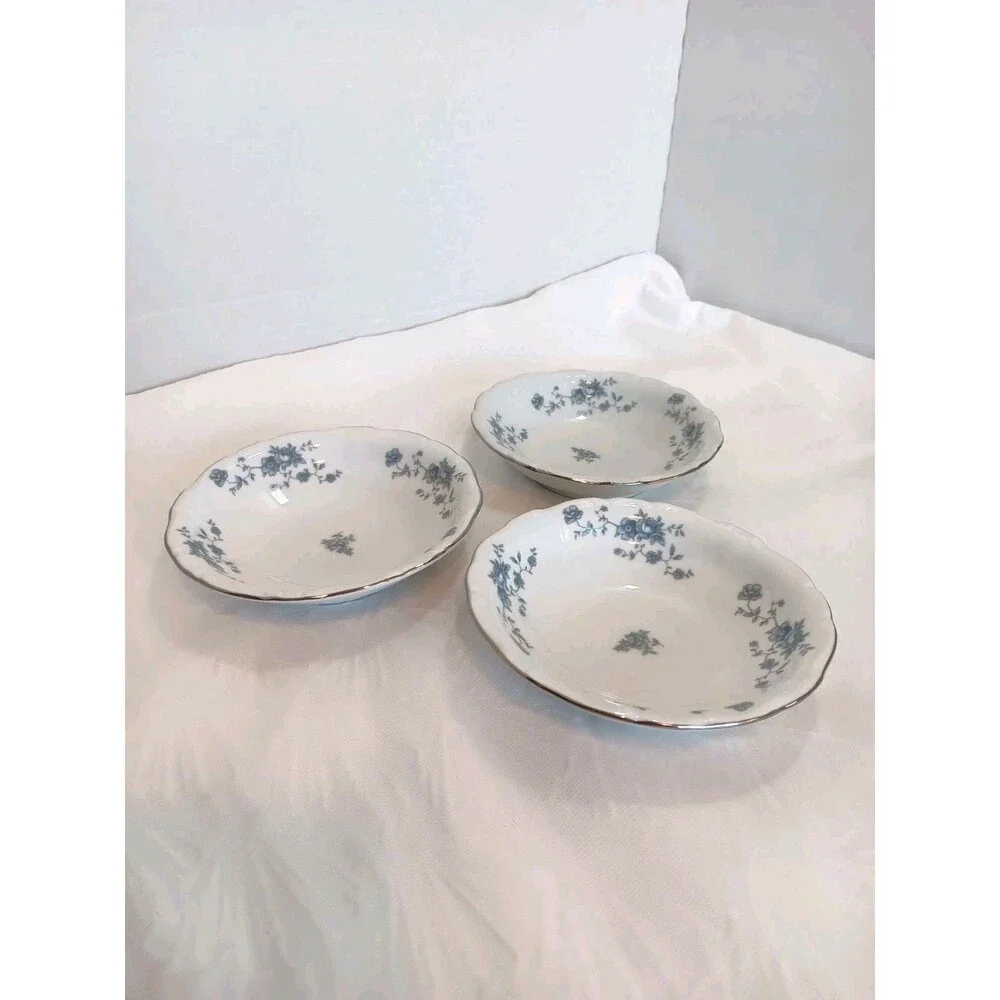 Johann Haviland Blue Garland Berry Bowls Traditions Fine China Thailand Set of 3